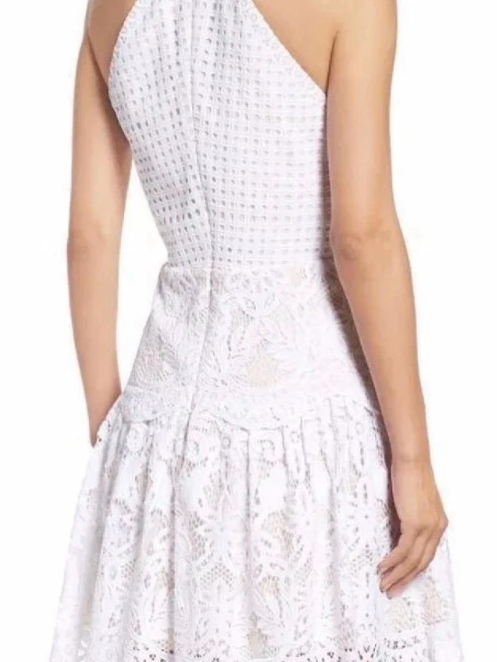 Lilly Pulitzer White Crochet Lace Halter Dress - Picture 2 of 15
